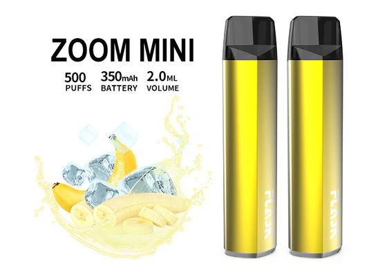 Sopros puros Vape descartável do dispositivo de sistema 500 da vagem dos sabores 2.0ml 350mAh