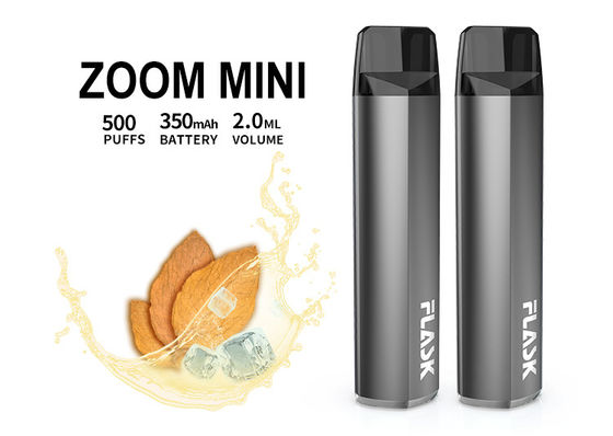 Sopros puros Vape descartável do dispositivo de sistema 500 da vagem dos sabores 2.0ml 350mAh