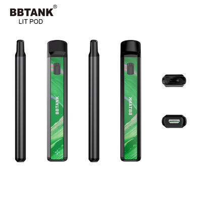 dispositivo descartável de 1gram THC Vape, vara descartável recarregável de CBD Vape