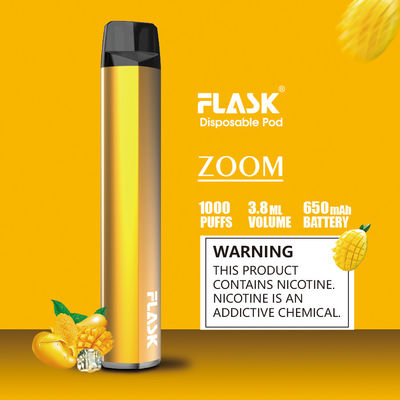 A pena descartável magro FDA do atomizador da vagem da bateria 1000puffs aprovou