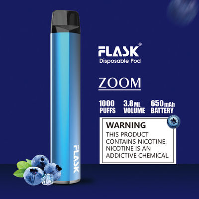A pena descartável magro FDA do atomizador da vagem da bateria 1000puffs aprovou