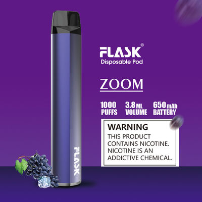 A pena descartável magro FDA do atomizador da vagem da bateria 1000puffs aprovou