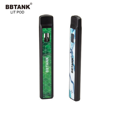 Delta magro completo 10 Vape descartável Pen Ceramic Coil do grama 530mAh