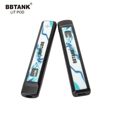 Delta magro completo 10 Vape descartável Pen Ceramic Coil do grama 530mAh