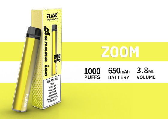 Suco abundante 1000puffs da fonte 650mah 3.8ml do controle de qualidade de Disposol Vapepen do ZUMBIDO