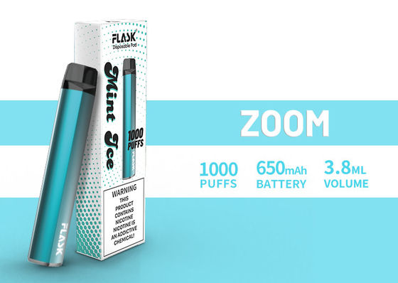 Suco abundante 1000puffs da fonte 650mah 3.8ml do controle de qualidade de Disposol Vapepen do ZUMBIDO