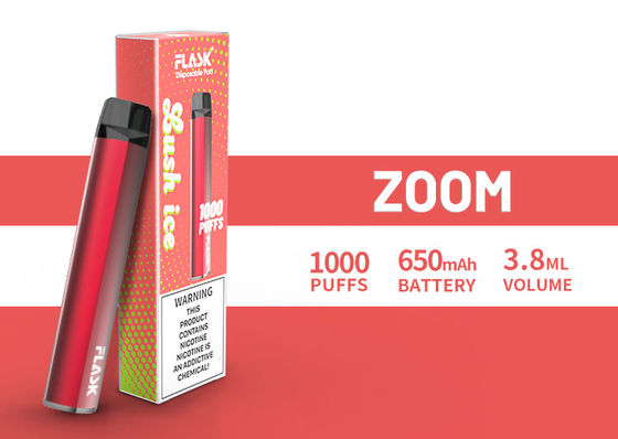 Suco abundante 1000puffs da fonte 650mah 3.8ml do controle de qualidade de Disposol Vapepen do ZUMBIDO