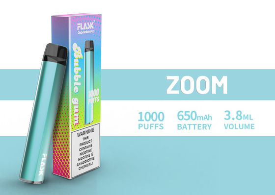 Vapenation 1000puffs 650 Mah Cotton Organic de DisposableVapepen do ZUMBIDO