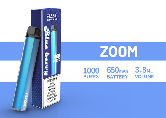 Vapenation 1000puffs 650 Mah Cotton Organic de DisposableVapepen do ZUMBIDO