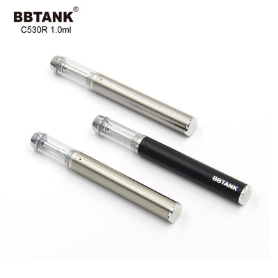 Dispositivo descartável de prata de 1.0ml CBD Vape, pena de Vape do óleo de 1.5ohm CBD