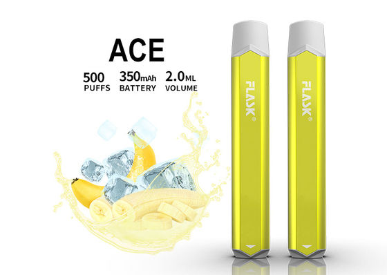 2ml 1.5oHM Flavored a pena do atomizador, 500 sopro Vape descartável