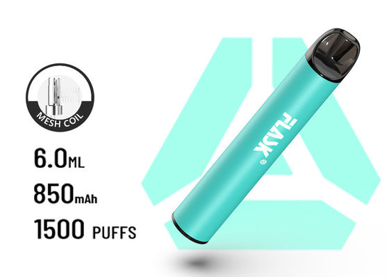 Bateria espiral descartável 850Mah da malha de VapePen 1500puffs do grande fluxo de ar de F900 P6