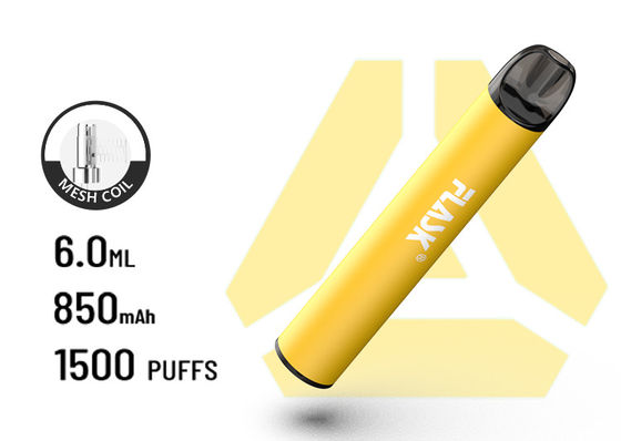 Bateria espiral descartável 850Mah da malha de VapePen 1500puffs do grande fluxo de ar de F900 P6