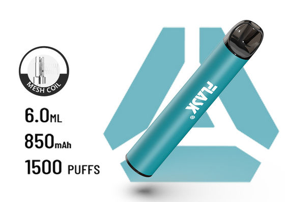 Bateria espiral descartável 850Mah da malha de VapePen 1500puffs do grande fluxo de ar de F900 P6