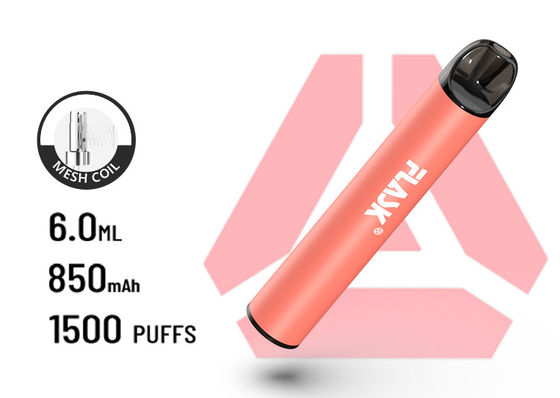 Capacidade grande descartável da bateria 850Mah do meshcoil dos sopros 1500puffs de VapePen do melhor fluxo de ar de F900 P6