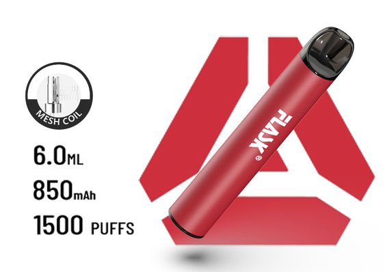 Capacidade grande descartável da bateria 850Mah do meshcoil dos sopros 1500puffs de VapePen do melhor fluxo de ar de F900 P6