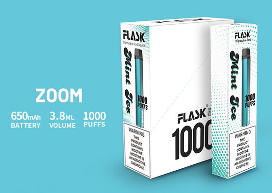 O desempenho estável Vapepen Alemanha dos dispositivos da eliminação do ZUMBIDO fez o adaptador bucal 650mah 3.8ml 1000puffs do PC