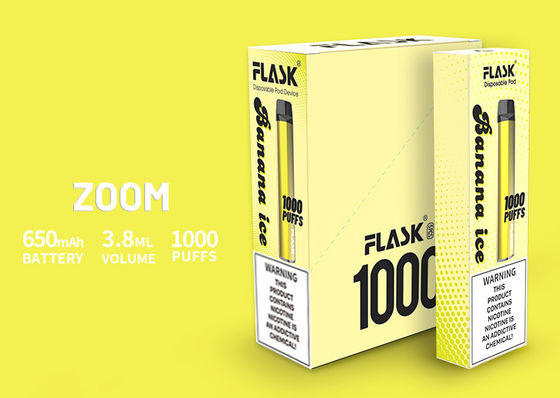 O desempenho estável Vapepen Alemanha dos dispositivos da eliminação do ZUMBIDO fez o adaptador bucal 650mah 3.8ml 1000puffs do PC