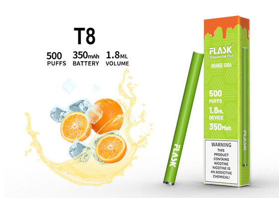 Dispositivo descartável da vagem do FCC 1.8ml Vape, pena eletrônica de 1.5oHM Vape