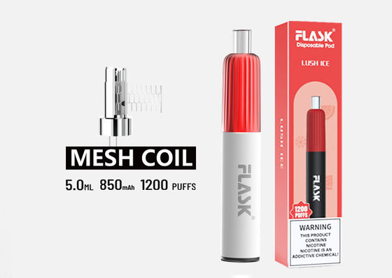 Dispositivo descartável da vagem de Vape do sabor do dobro do gelo 5g da morango do OEM