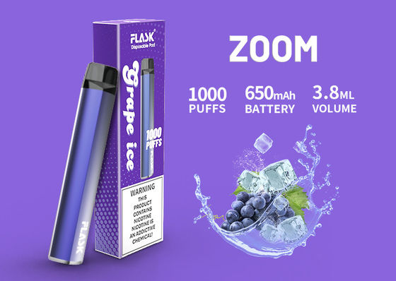 cartucho cerâmico do óleo 1000puffs, cartucho de 3.8ml 650 Mah Flavored CBD Vape
