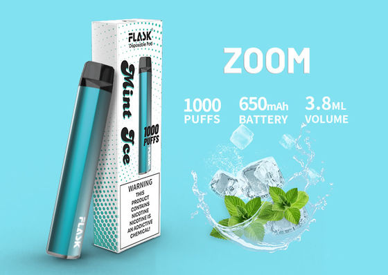 cartucho cerâmico do óleo 1000puffs, cartucho de 3.8ml 650 Mah Flavored CBD Vape
