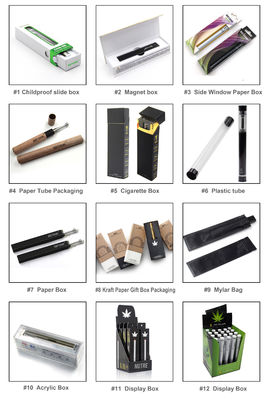 O FCC CMYK feito a mão dobra caixas acima de empacotamento para a pena de CBD Vape