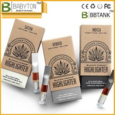 O FCC CMYK feito a mão dobra caixas acima de empacotamento para a pena de CBD Vape
