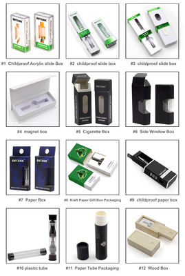 O FCC CMYK feito a mão dobra caixas acima de empacotamento para a pena de CBD Vape