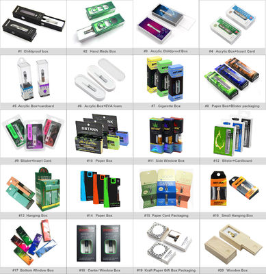 O FCC CMYK feito a mão dobra caixas acima de empacotamento para a pena de CBD Vape