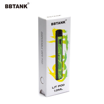 Revestimento UV da caixa feito a mão de Art Paper Vape Pen Packaging descartável