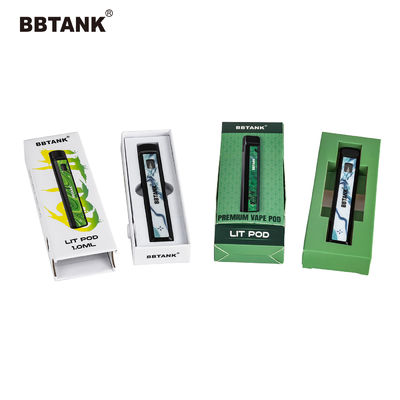 Caixa de Art Paper Vape Pen Packaging do delta 9, caixa de papel do cartucho de THC
