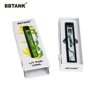 Caixa de Art Paper Vape Pen Packaging do delta 9, caixa de papel do cartucho de THC