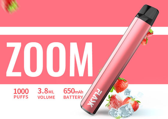 650 Mah Electronic 3.8ml 1000puffs Flavored o atomizador Pen Nicosalt 1%