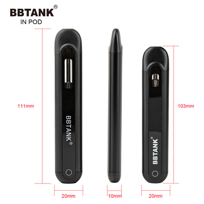 BBTANK na vagem cerâmica descartável de Vape da bobina do dispositivo 2ml de Vape do óleo de produto de destilação da VAGEM THC com processos 100% do controle da qualidade