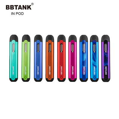THC Vape descartável BBTANK na vagem recarregam a pena grossa do óleo da pena CBD do vape do delta 8 do sistema da vagem do óleo do E-cig 350mah