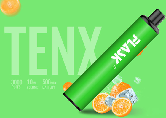 Mesh Coil 3000 sopra 10ml Flavored a bateria da pena 3.7V 1400mAh do atomizador