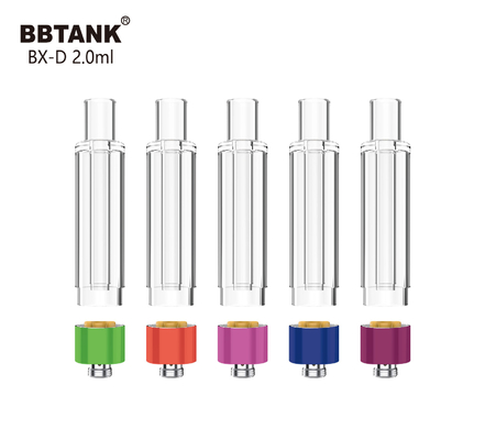 BBtank 2.0ml todo o atomizador de vidro da linha do cartucho 510 para o óleo grosso do cannabis