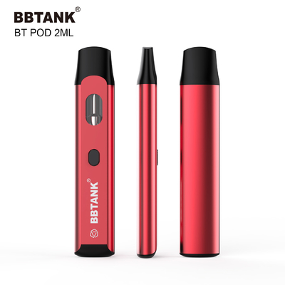 vagem descartável do vape do botão 2ml para pré-aquecer o cartucho cerâmico da bobina para o thc do delta 8